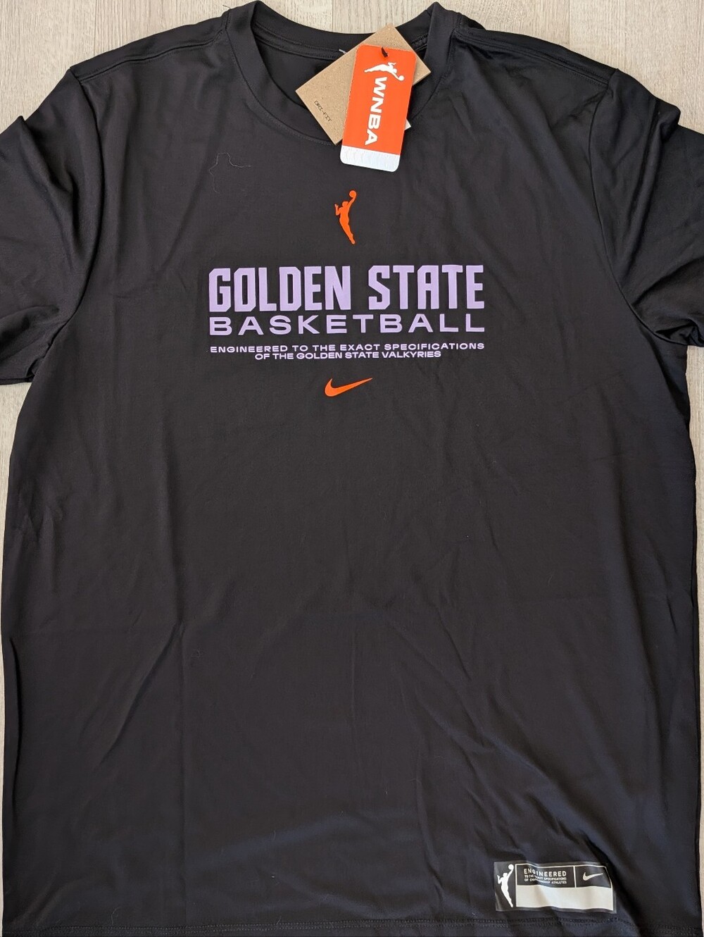 Nwt Nike Golden State Valkyries Dri Fit Performance Practice Shirt